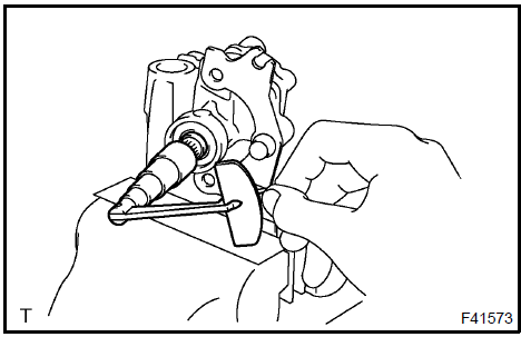 Measure vane pump rotation torque (type a