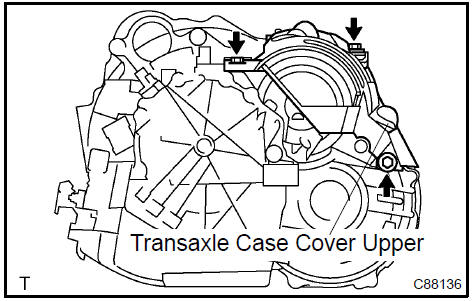  Remove transaxle case cover upper