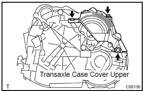 Install transaxle case cover upper