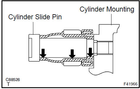 Install rear disc brake cylinder slide bush (TMC made)