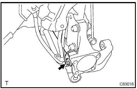 Temporarily tighten rear suspension arm assy No.1 LH