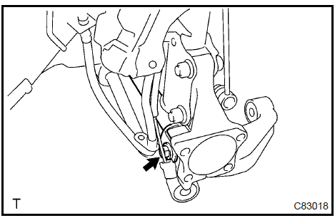 Disconnect rear suspension arm assy No.1 LH