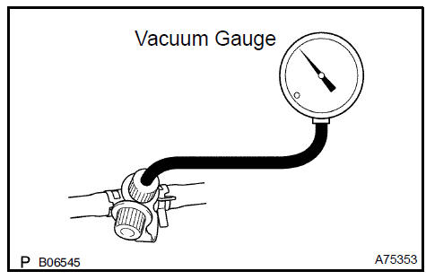 k. Connect a pressure gauge to the EVAP service port on