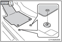 Insert the retaining hooks