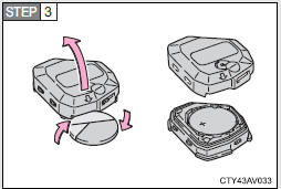 Open the case cover using a