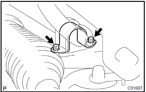 Install front stabilizer bracket No.1 LH