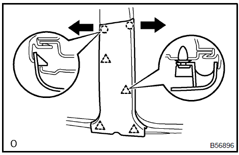 27. REMOVE CENTER PILLAR GARNISH UPPER RH