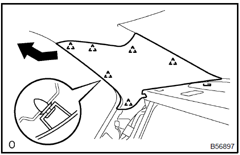 31. REMOVE ROOF SIDE GARNISH INNER RH (W/