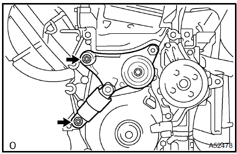 Install V-ribbed belt tensioner assy