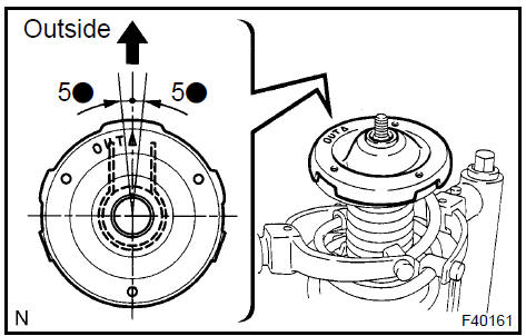 g. Install a new front suspension support bearing LH.