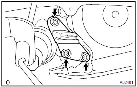 Install engine mounting bracket RH