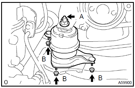 c. Install the steering gear return hose clamp to the frame