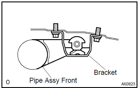  Install rear exhaust pipe No. 1 Support bracket