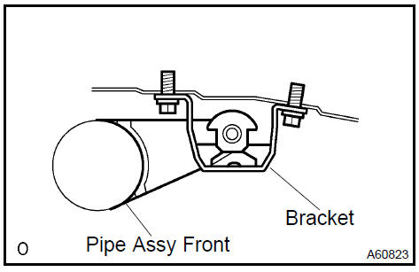  Install rear exhaust pipe No. 1 Support bracket
