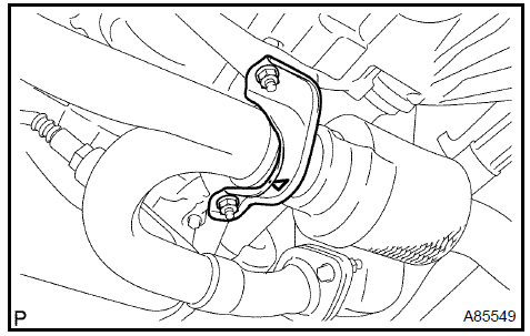 Install front exhaust pipe No. 1 Support bracket