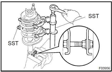 Fix front shock absorber with coil spring