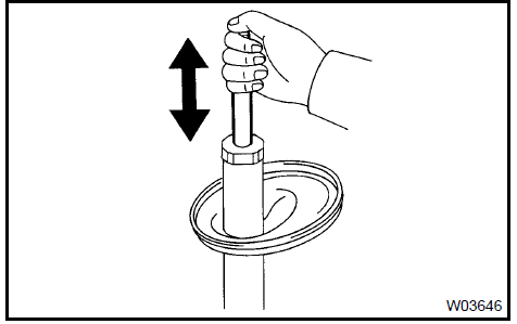 c. Using SST, compress the front coil spring LH.SST 09727−30021