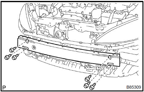 9. REMOVE FRONT BUMPER REINFORCEMENT