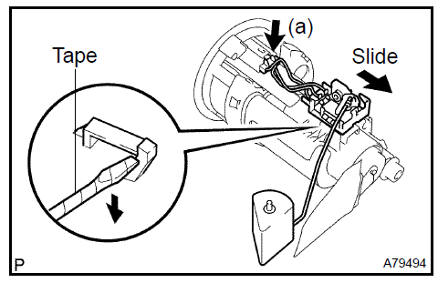 Remove fuel sender gage assy