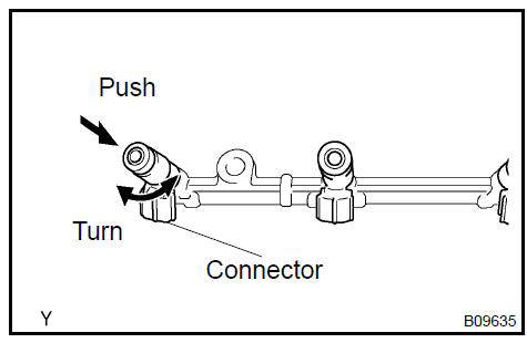 8. INSTALL FUEL DELIVERY PIPE W/INJECTOR