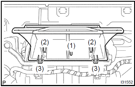 Install defroster nozzle assy lower