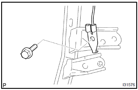 d. Install the passenger side junction block with the nut and