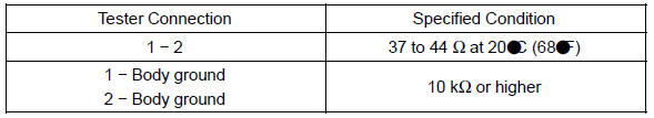 If the result is not as specified, replace the VSV assy No. 3.