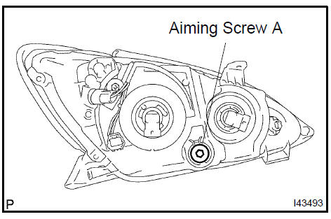 Headlamp aiming adjustment