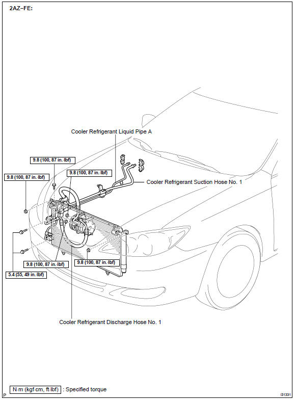 V (cooler compressor to crankshaft pulley)