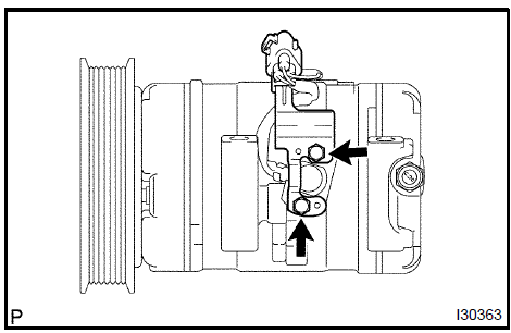 12. INSTALL COOLER COMPRESSOR BRACKET