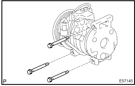 Temporarily tighten compressor and magnetic clutch