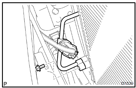 Disconnect cooler refrigerant liquid pipe A