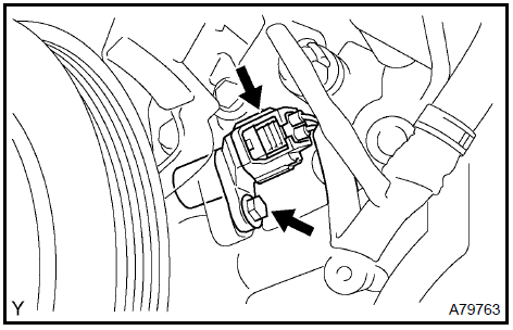  Remove crankshaft position sensor