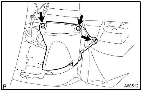 Remove front fender apron seal RH