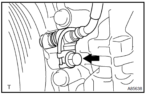  Remove crankshaft position sensor