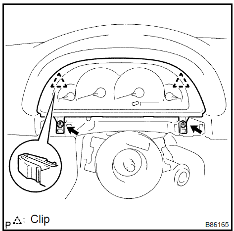 Remove combination meter assy