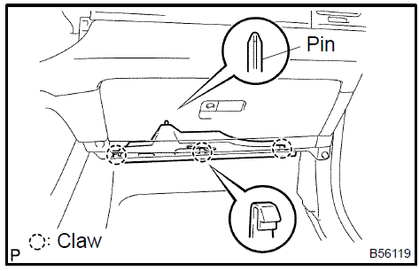 Remove instrument panel under cover sub-assy No.1