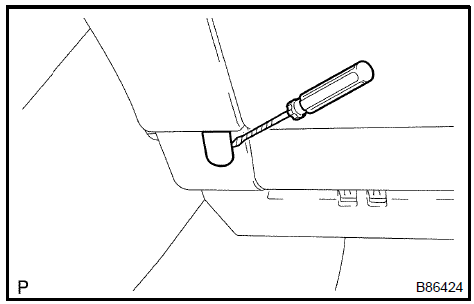 Remove glove compartment door pad