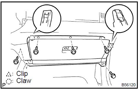  Remove instrument panel sub-assy lower