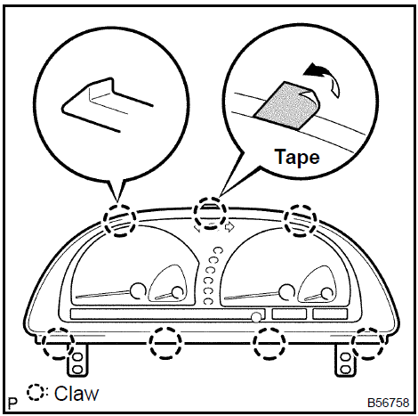 Remove combination meter glass