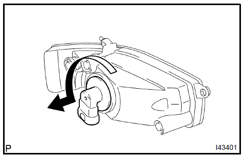 Remove fog lamp bulb