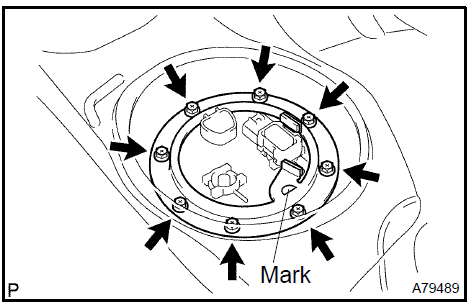 Install fuel tank vent tube set plate