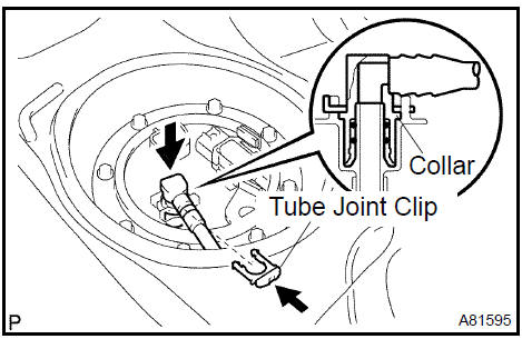 Connect fuel pump tube sub-assy