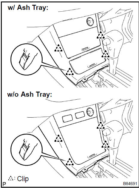 Remove console panel sub-assy