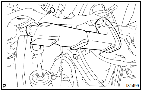 Remove heater to foot duct No.3