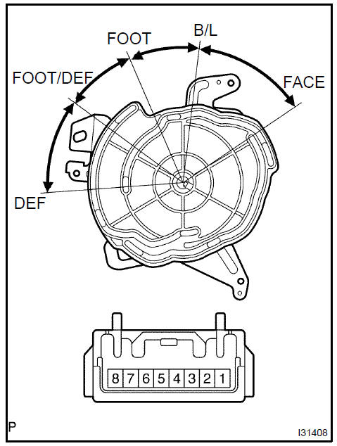 Mode damper servo sub-assy