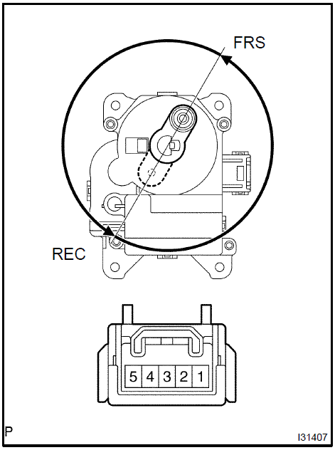  Recirculation damper servo sub-assy