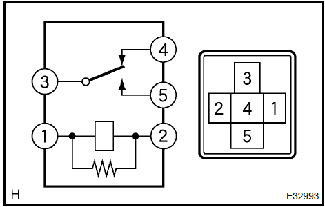  Heater blower motor relay assy