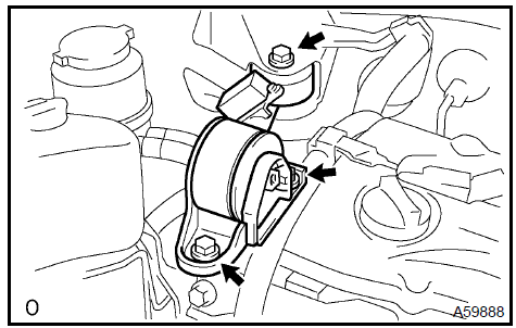 Install engine moving control rod w/bracket