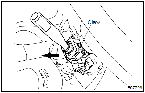 Remove headlamp dimmer switch assy